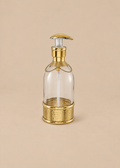 Zeepdispenser Glas & Messing