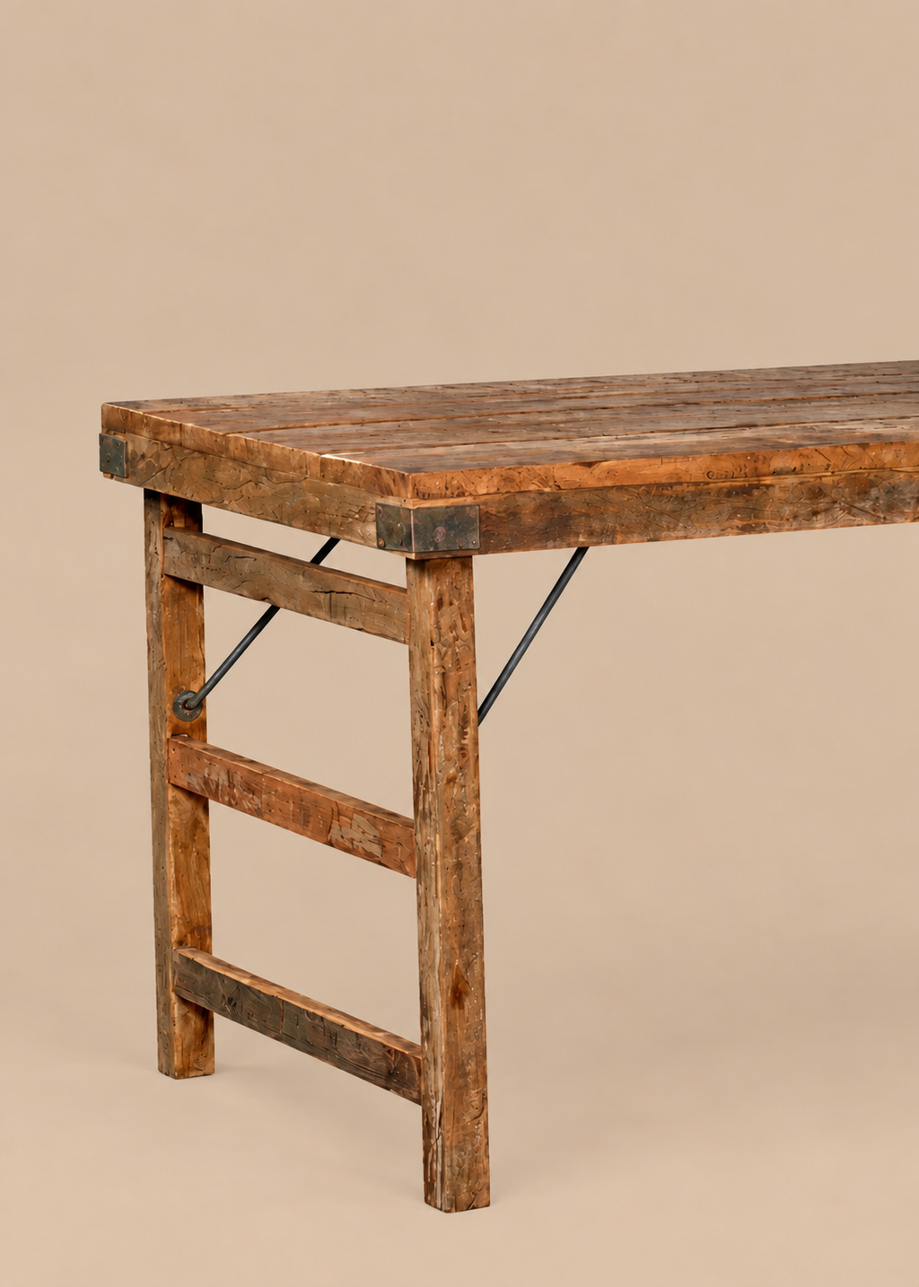 Teakhouten tafel inklapbaar 180x80cm
