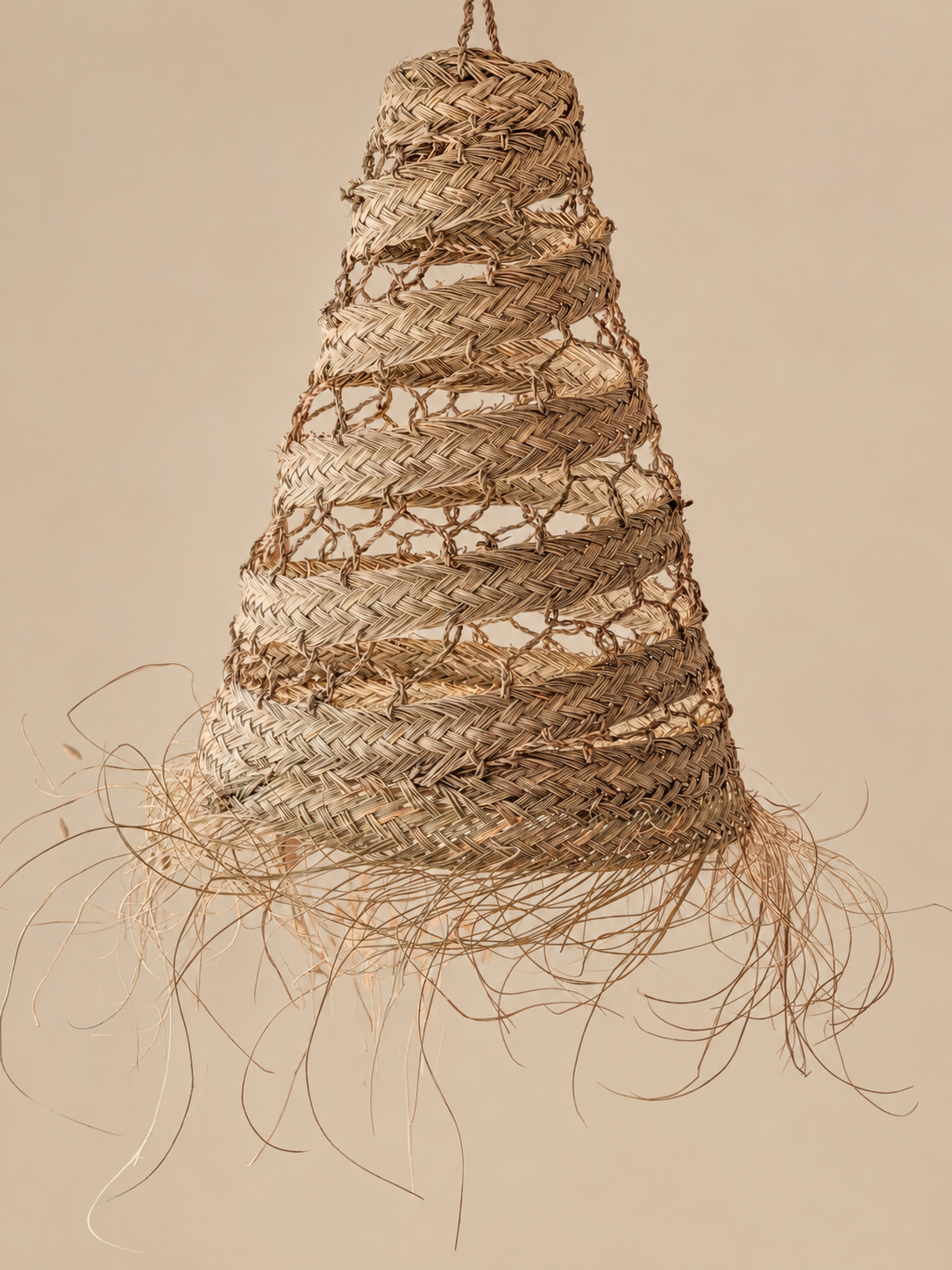 Zeegras hanglamp 60x45cm