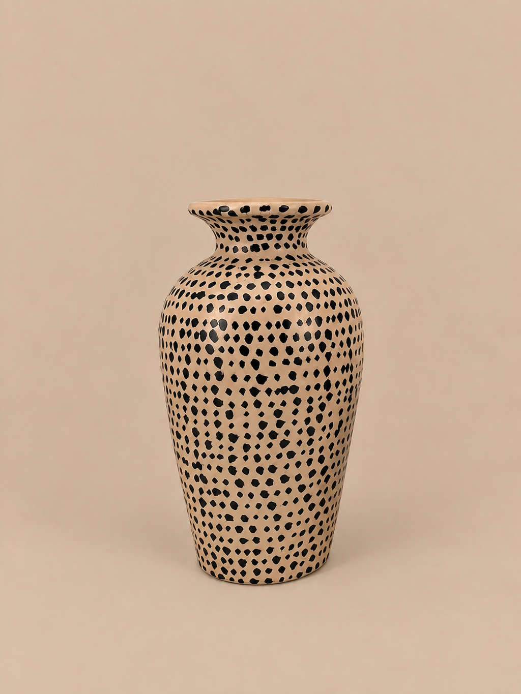 Vaas Terracotta met stippen
