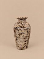 Vaas Terracotta met stippen