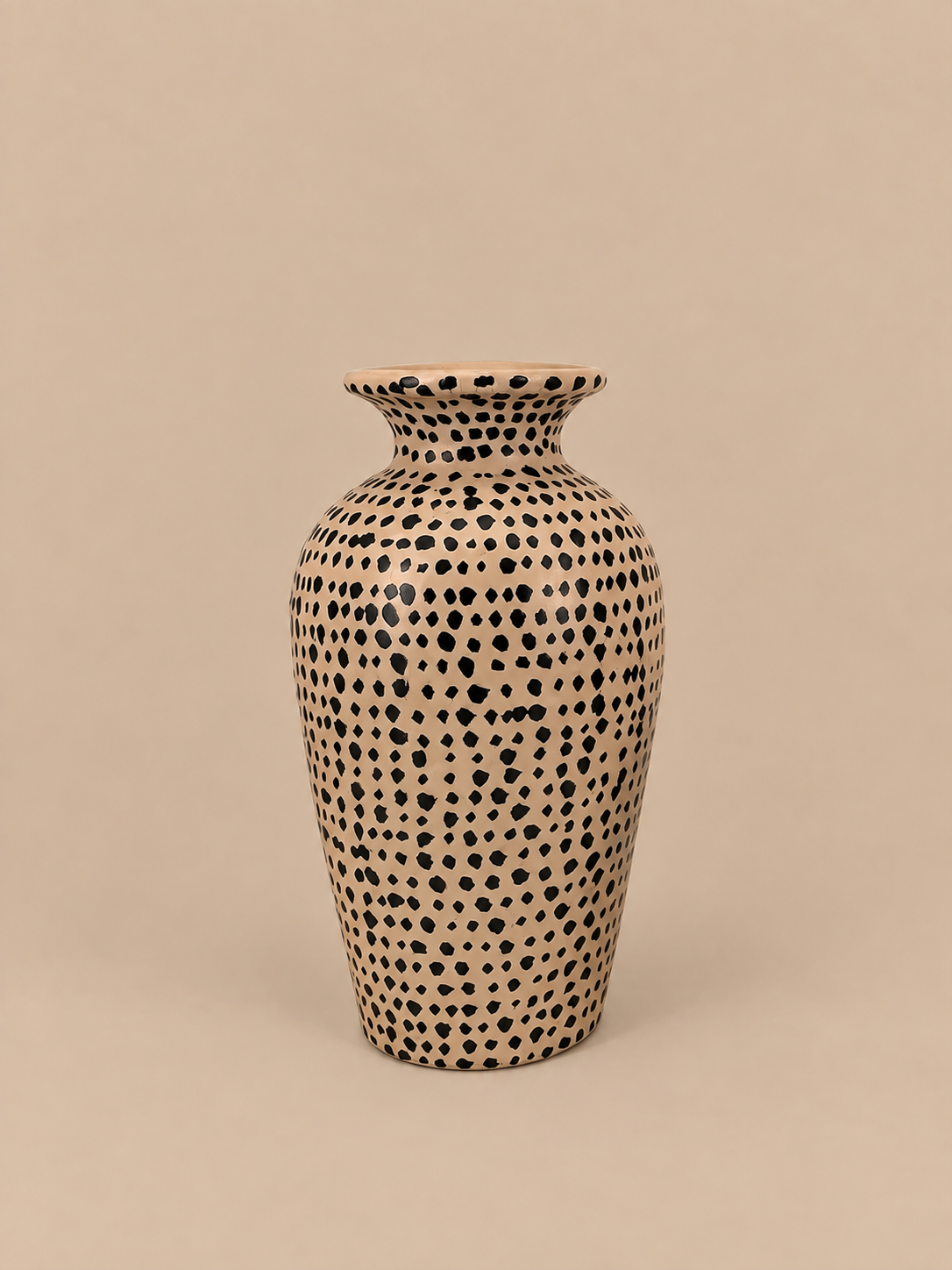 Vaas Terracotta met stippen