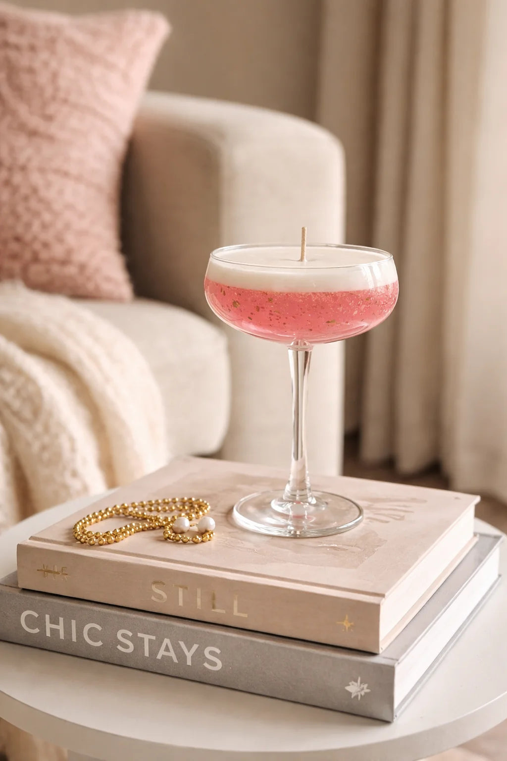 Rosé Champagne kaars