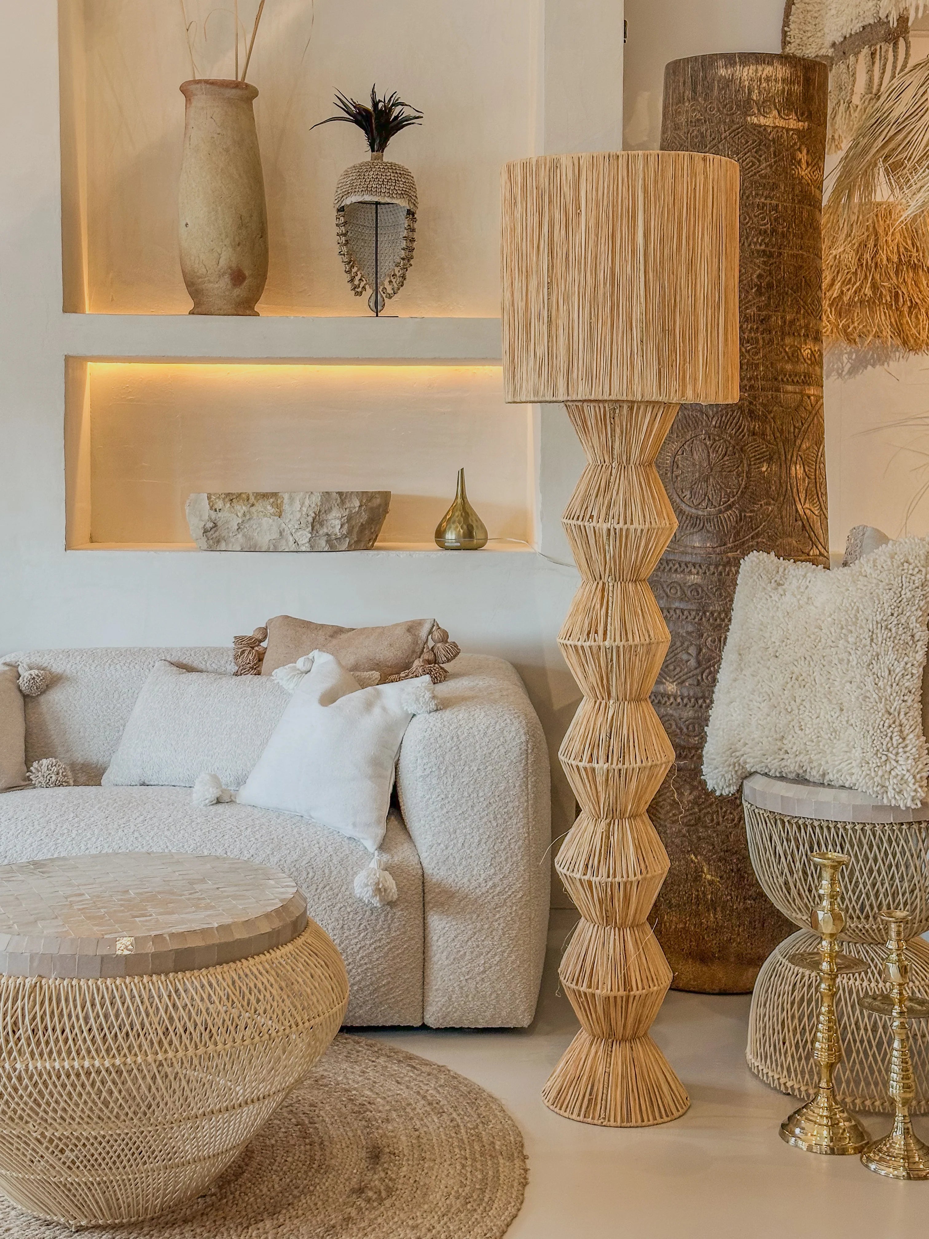 Marokkaanse vloerlamp van 160cm, handgemaakt decoratief verlichtingsobject
