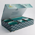 Turquoise giftset van 8 stuks, stijlvol en kleurrijk cadeau