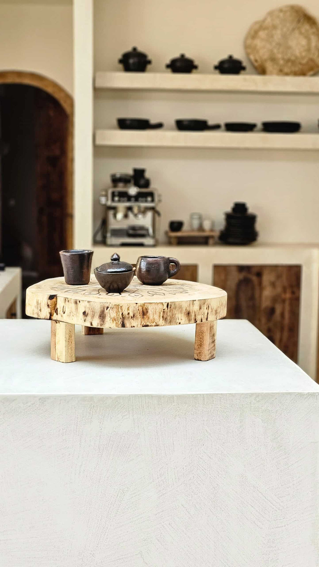 Boho plateau met pootjes