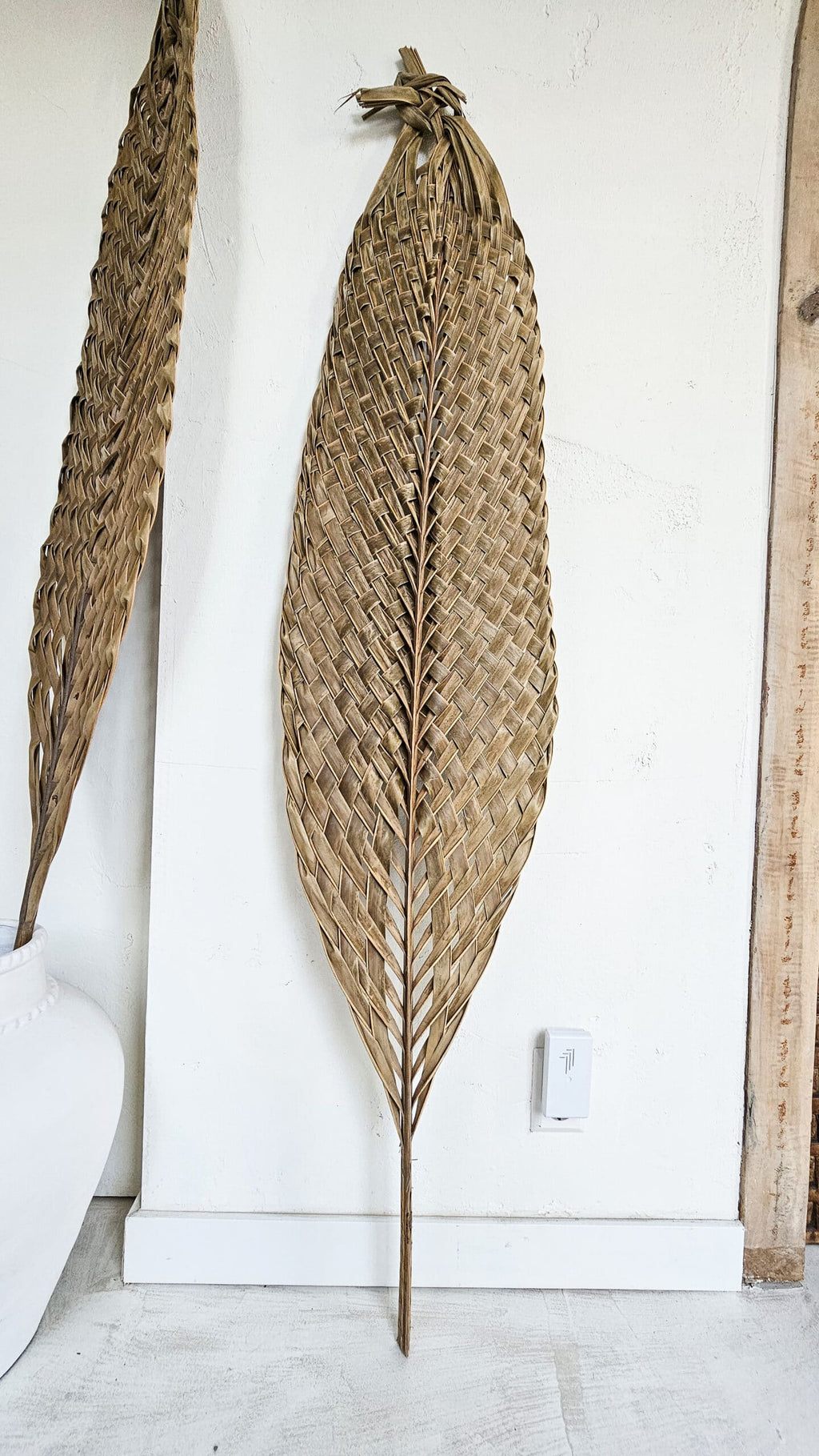 Set van 2 gevlochten leafs