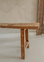 Teak houten bankje 120cm