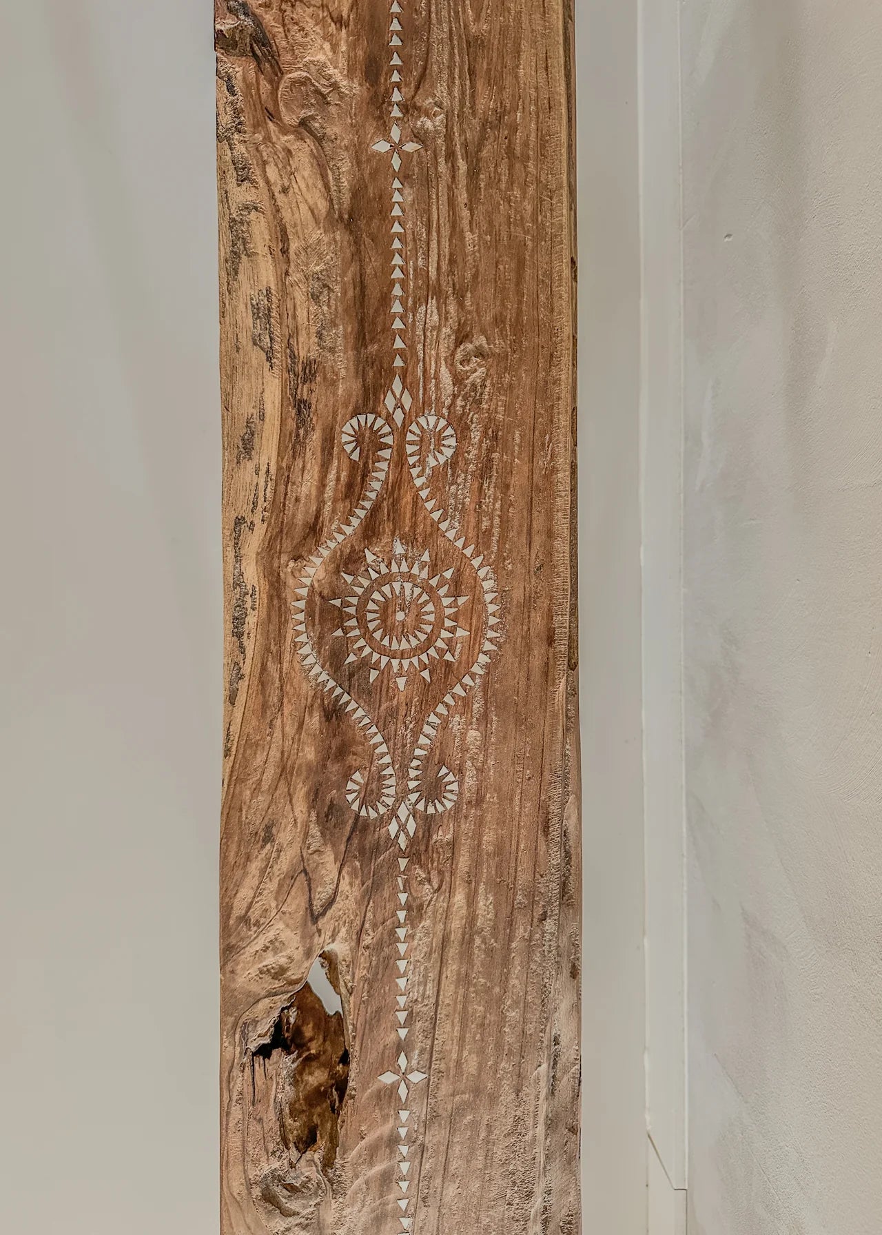 Teak houten bankje 120cm