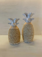 Houten ananas met glaskralen