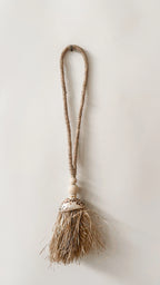 Decoratieve hanger met tijgerschelp, handgemaakt natuurlijk woonaccessoire