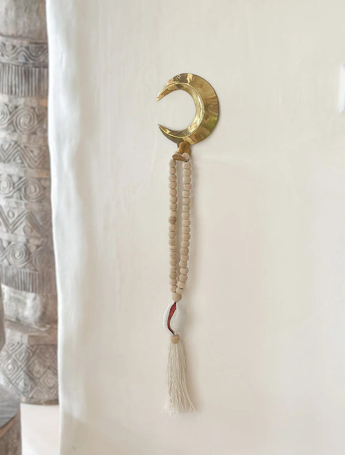 Decoratieve hanger tijgerschelp wit