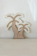 Wanddecoratie met palmbomen van macramé, handgemaakt bohemian interieurobject