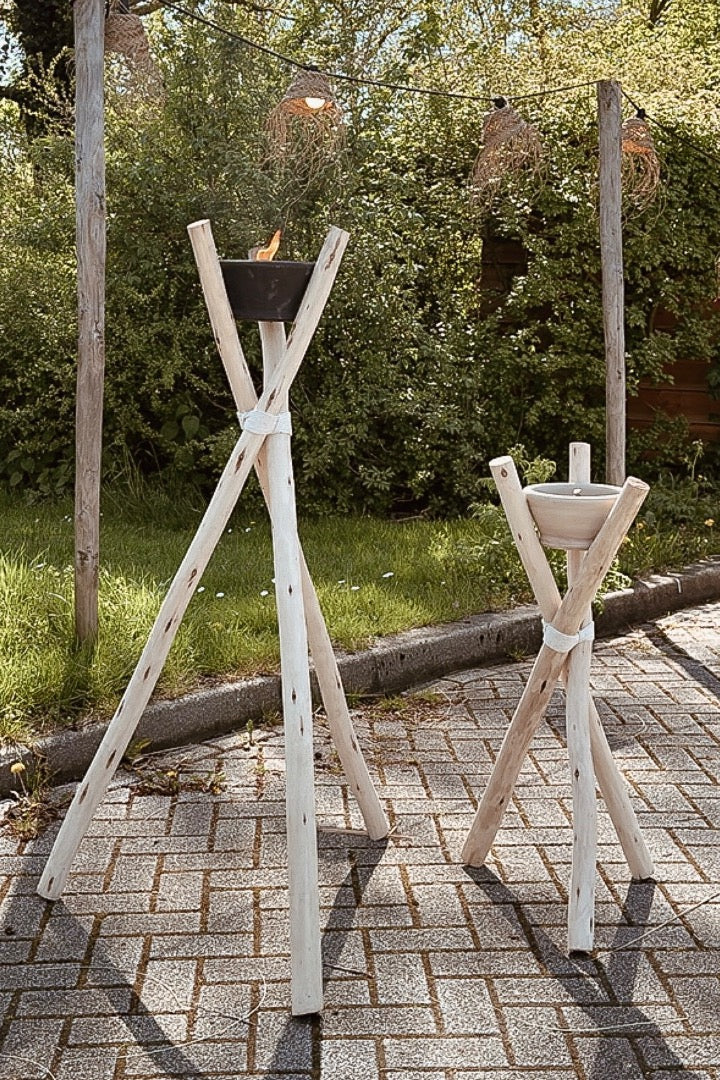 Tuin fakkel driepoot