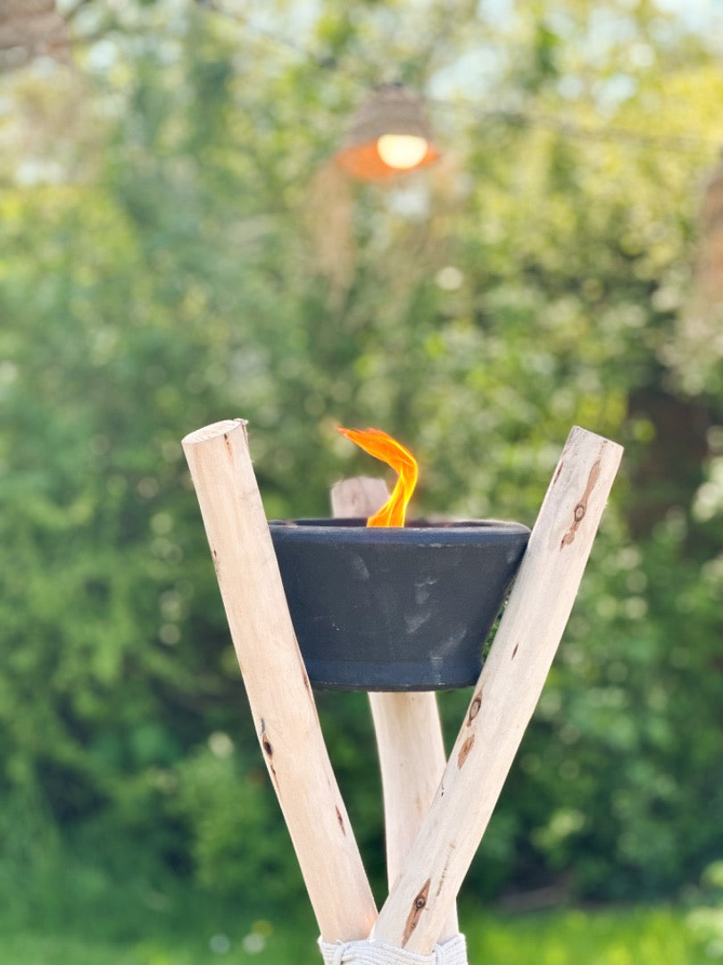 Tuin fakkel driepoot