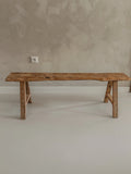 Teak houten bankje 130cm