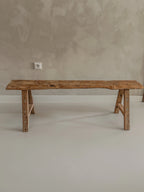 Teak houten bankje 130cm