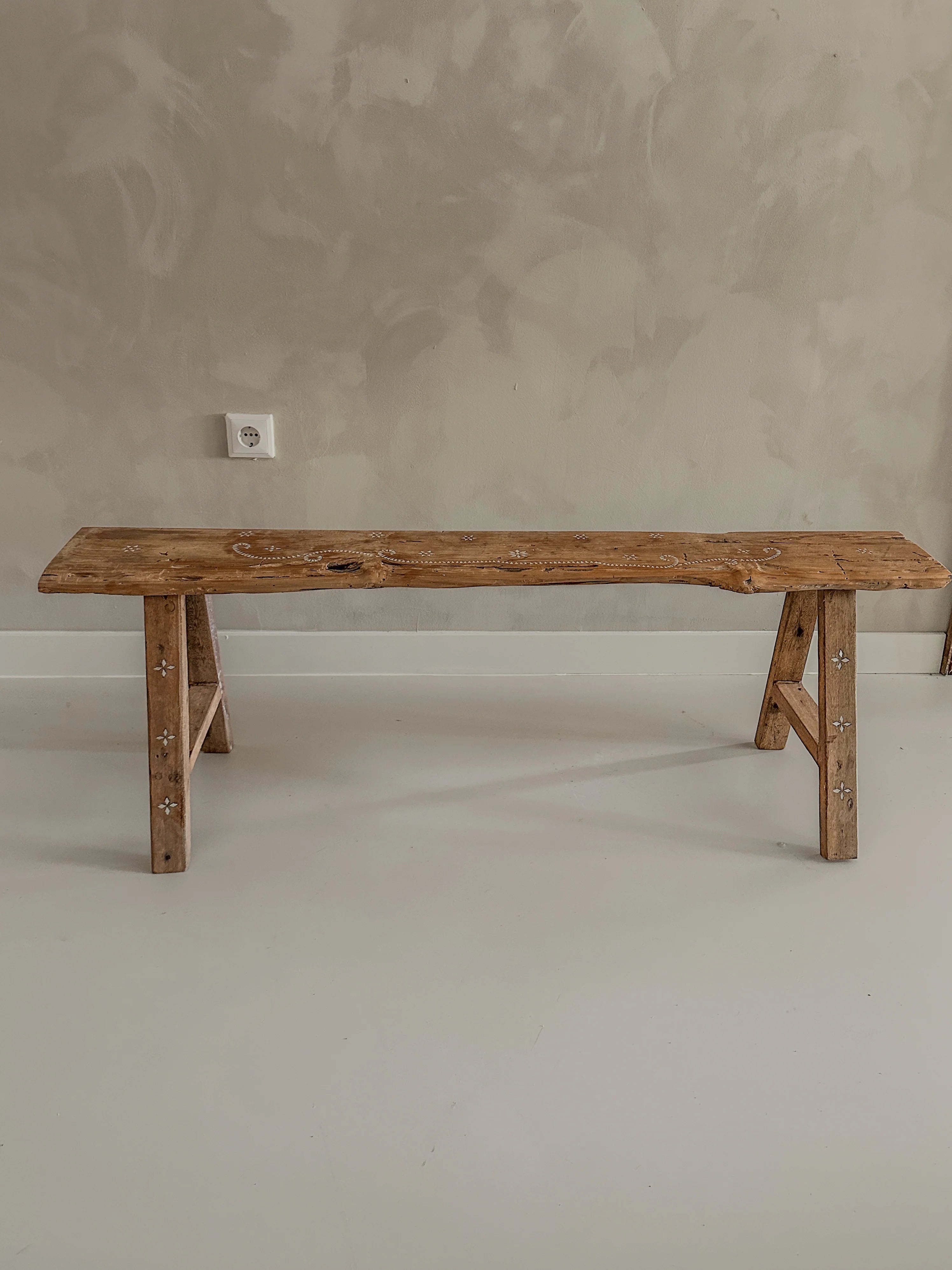 Teak houten bankje 130cm