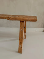Teak houten bankje 130cm
