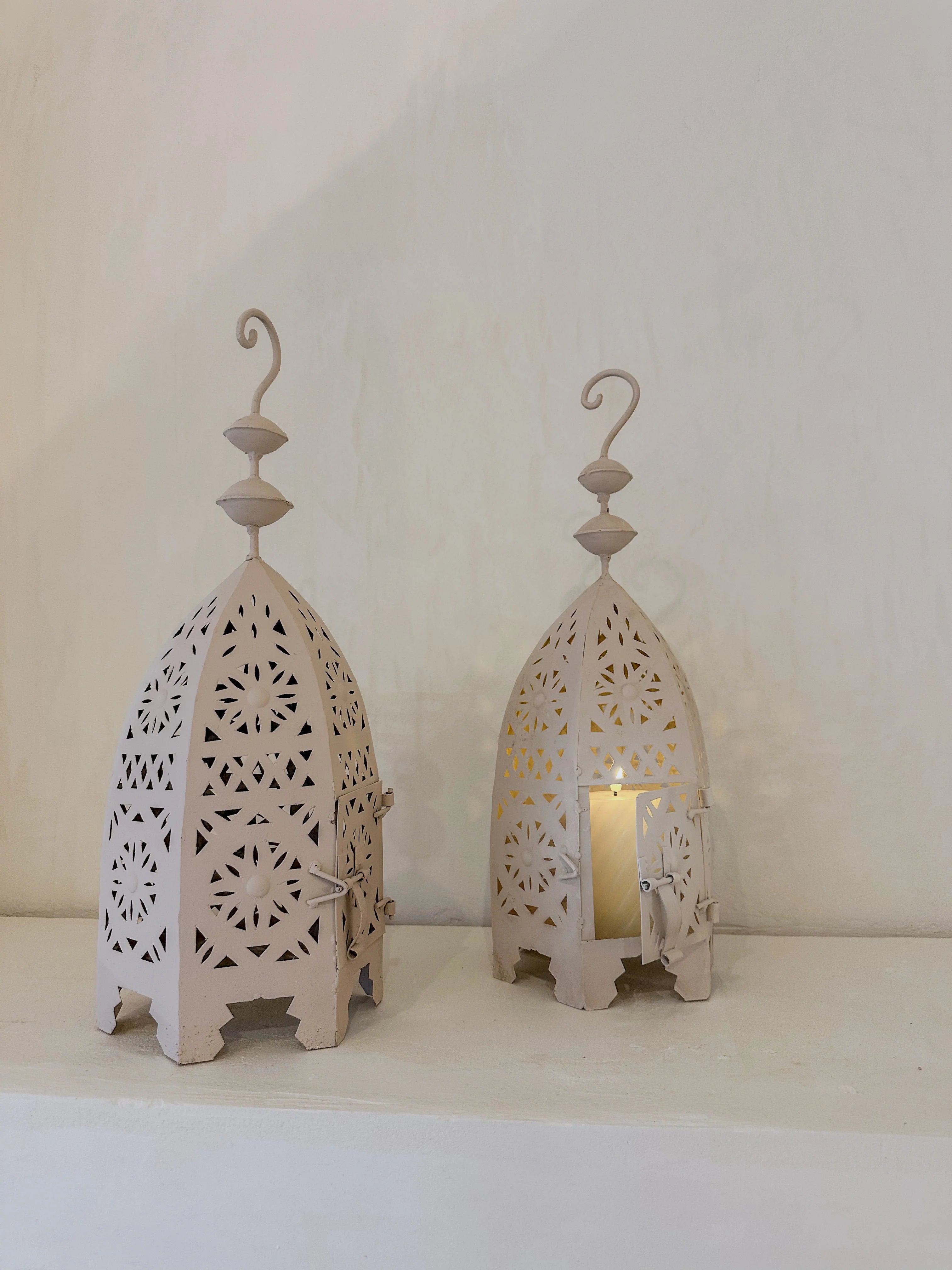 Lantaarn beige 50cm