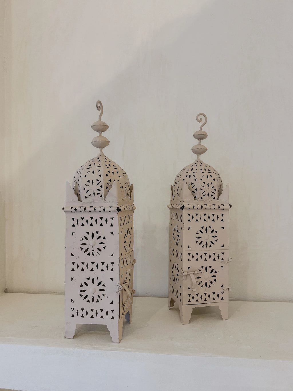 Lantaarn beige 60cm