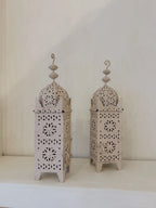 Lantaarn beige 60cm