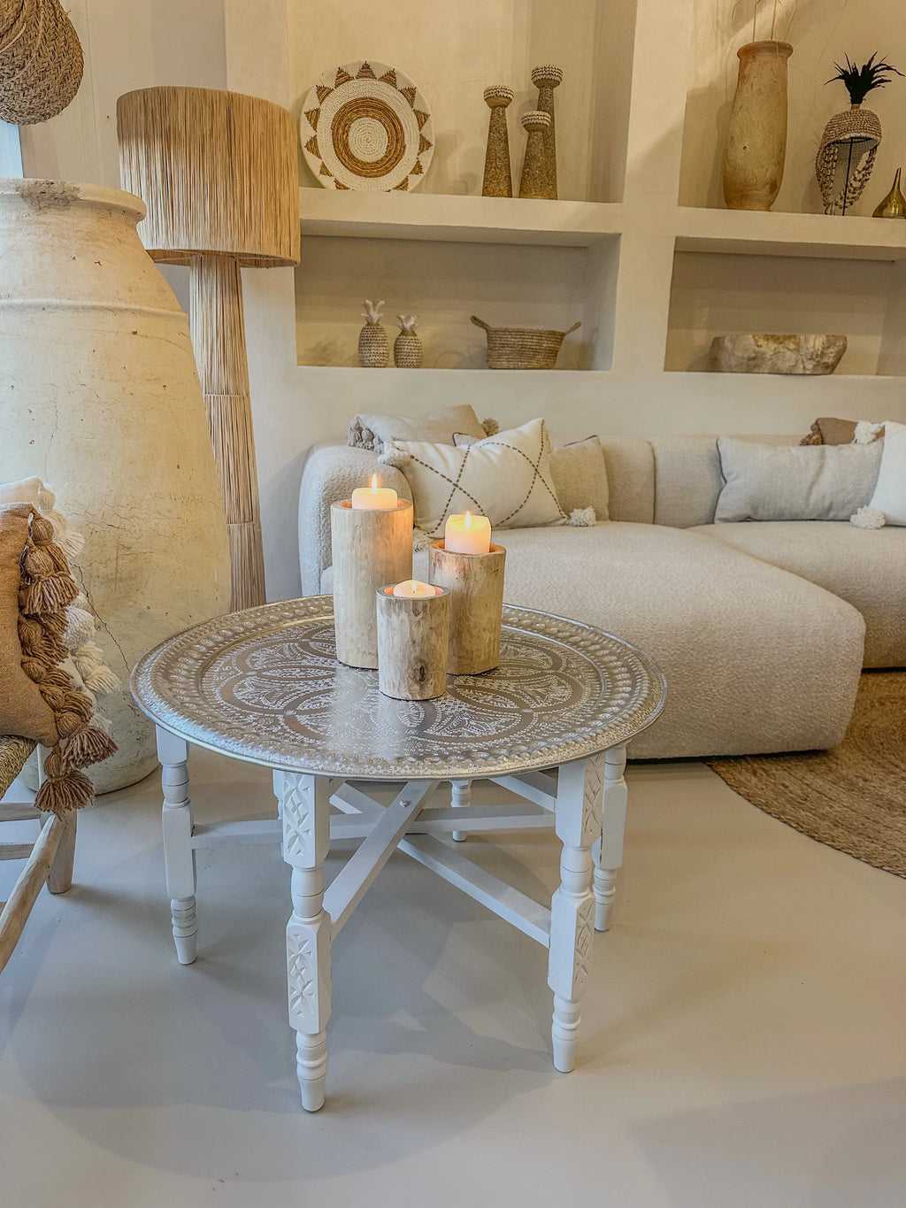 Houten onderstel wit