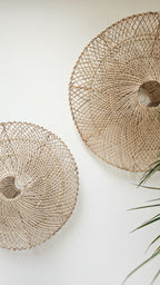 Rotan wand- of hanglamp 80cm