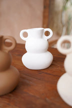 Terracotta vaas wit