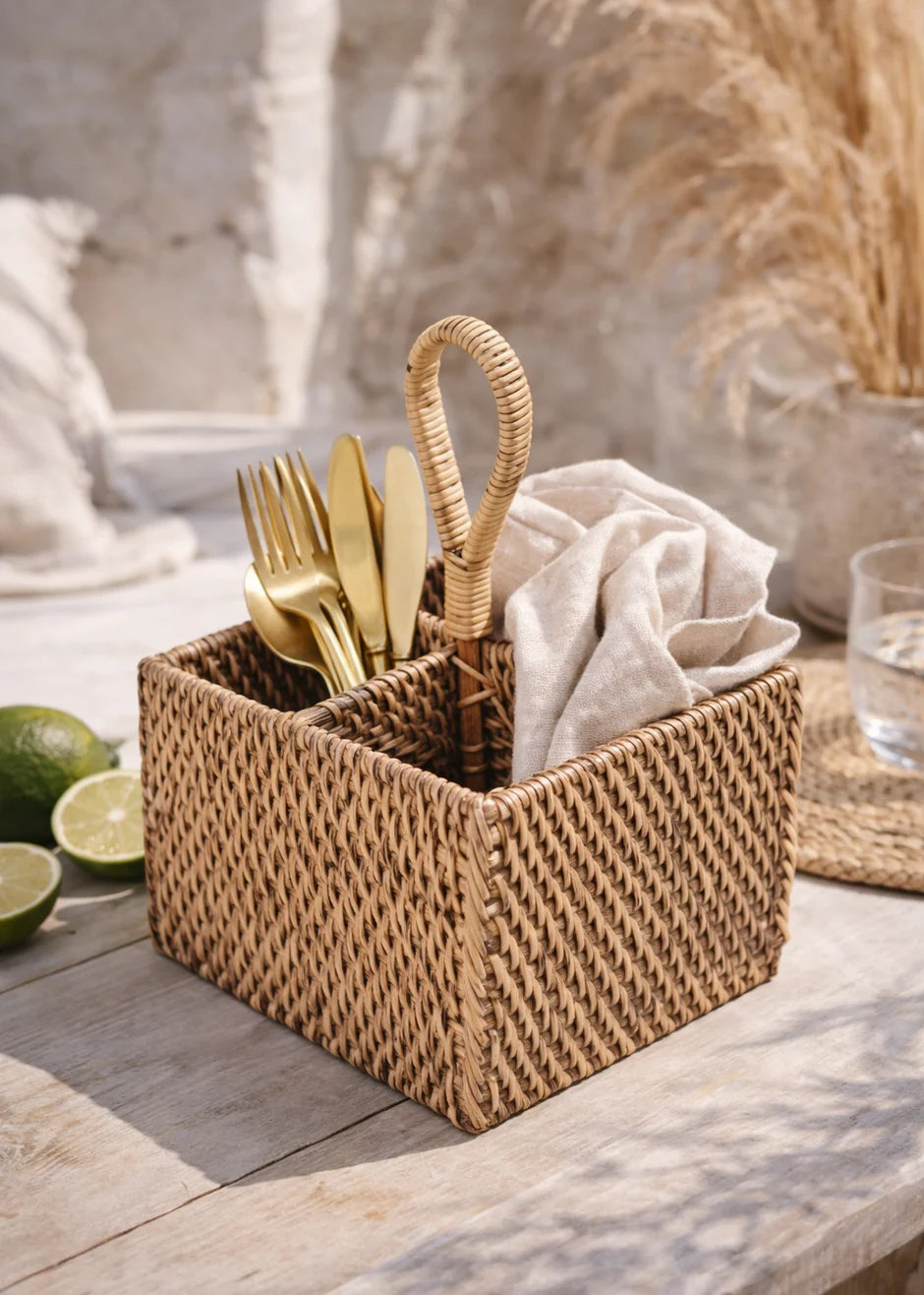 Rotan bestekhouder