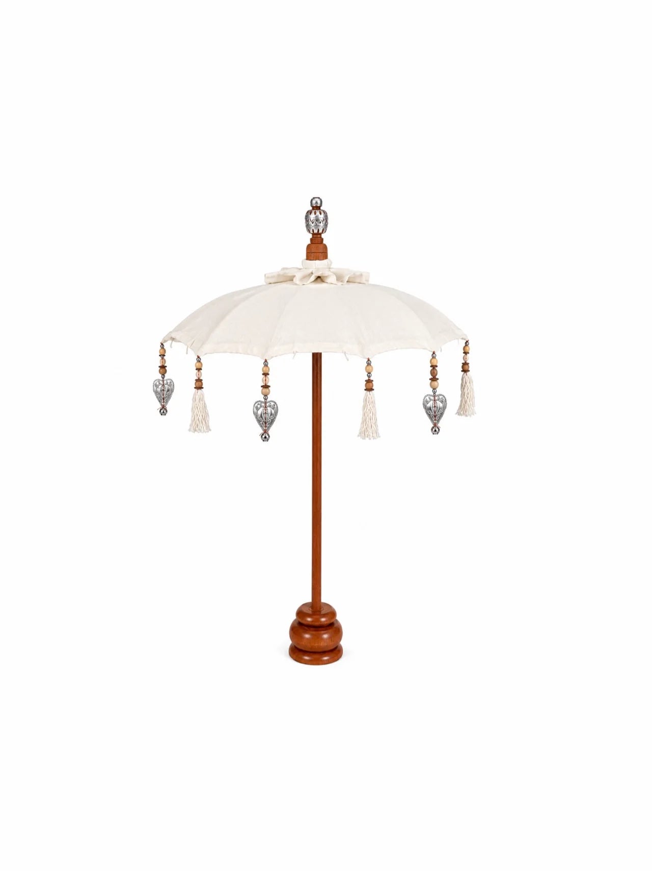 Boho tafelparasol zilver