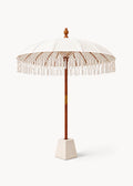 Boho beige parasol