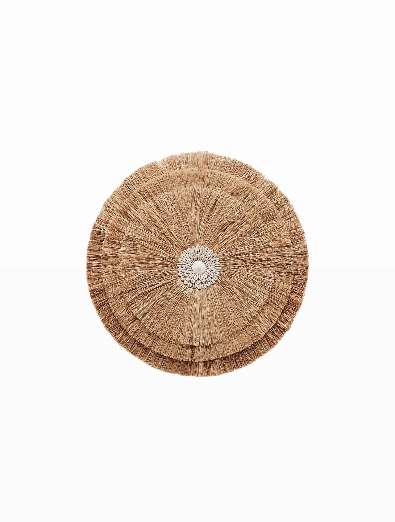 Wanddecoratie Raffia Shell