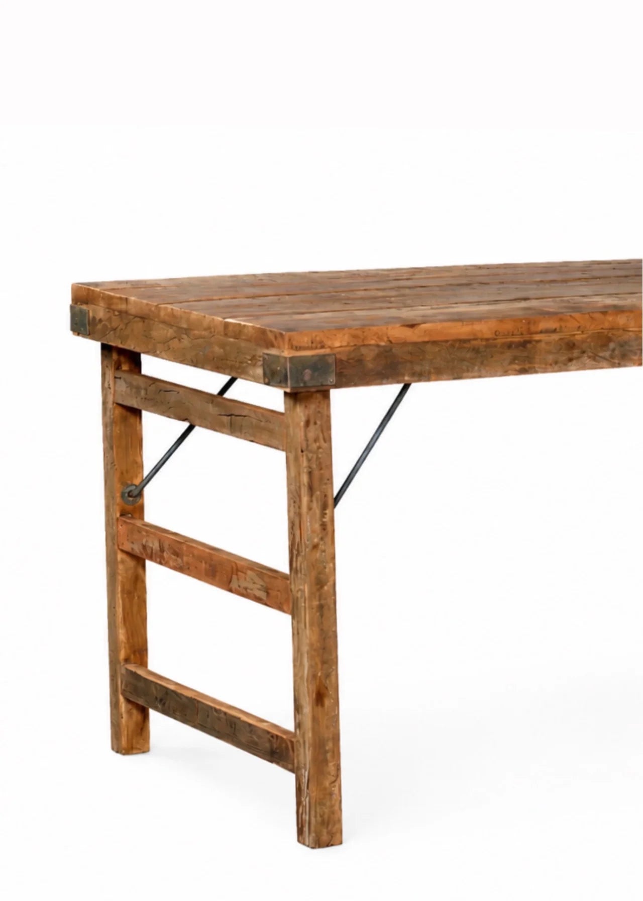 Teakhouten tafel inklapbaar 180x80cm