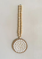 Decoratieve hanger witte schelpen cirkel