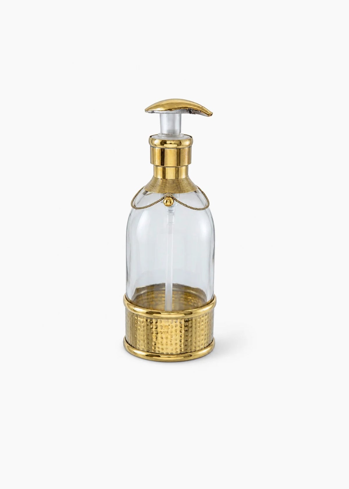 Zeepdispenser Glas & Messing