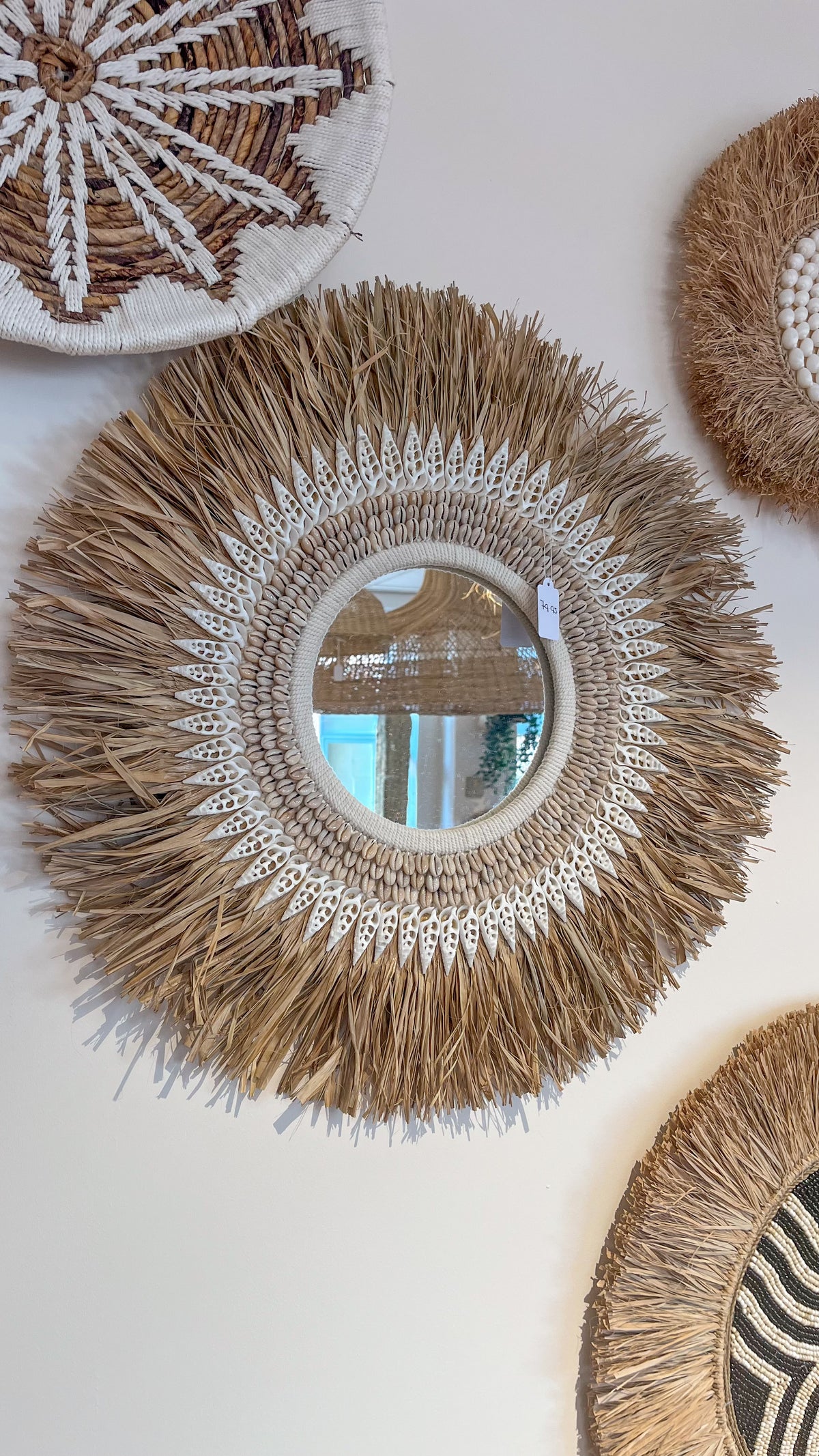 Spiegel Raffia Shell