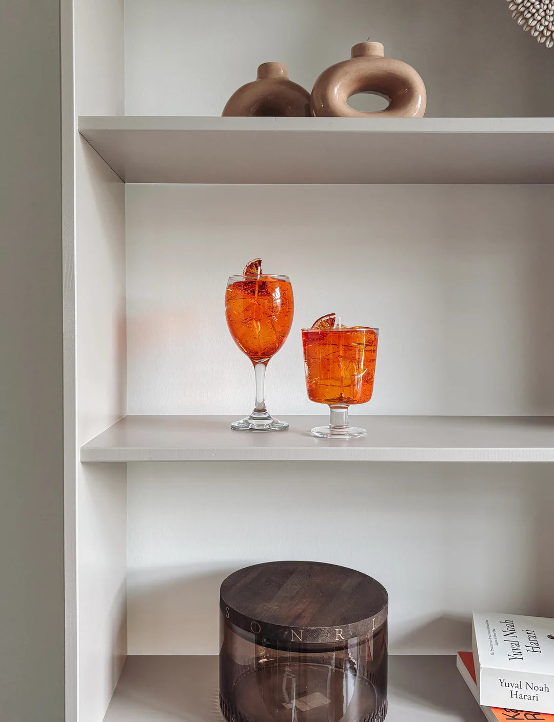 Aperol Spritz kaars - Handgemaakt