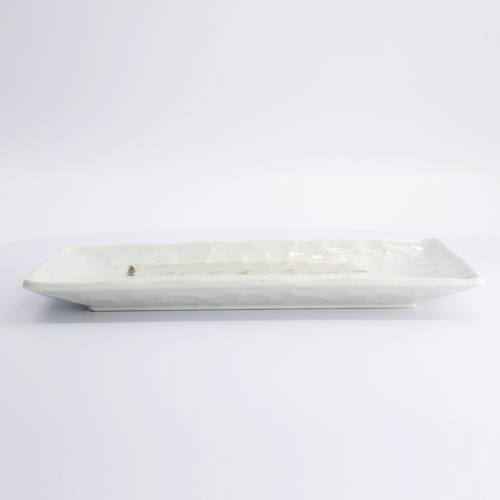 Mino Craft Rectangular Plate White