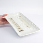 Mino Craft Rectangular Plate White