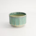 Handgemaakte Matcha bowl met turquoise kleur