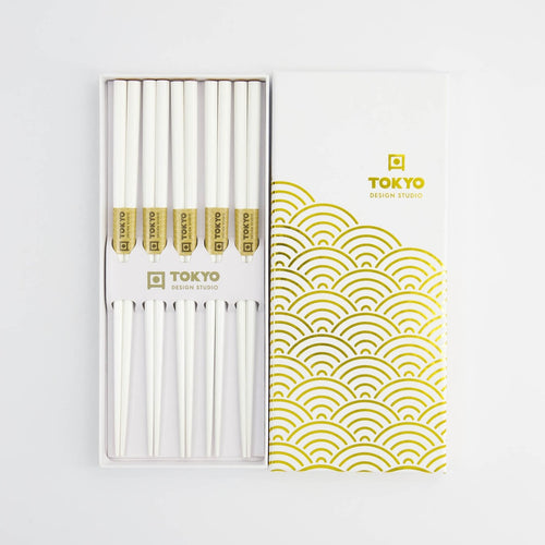 Chopstick Giftset Gold Wave