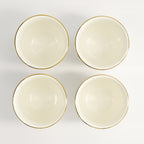 White & Gold Cup Set 4pcs