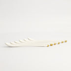 White & Gold Spoon Set 6pcs