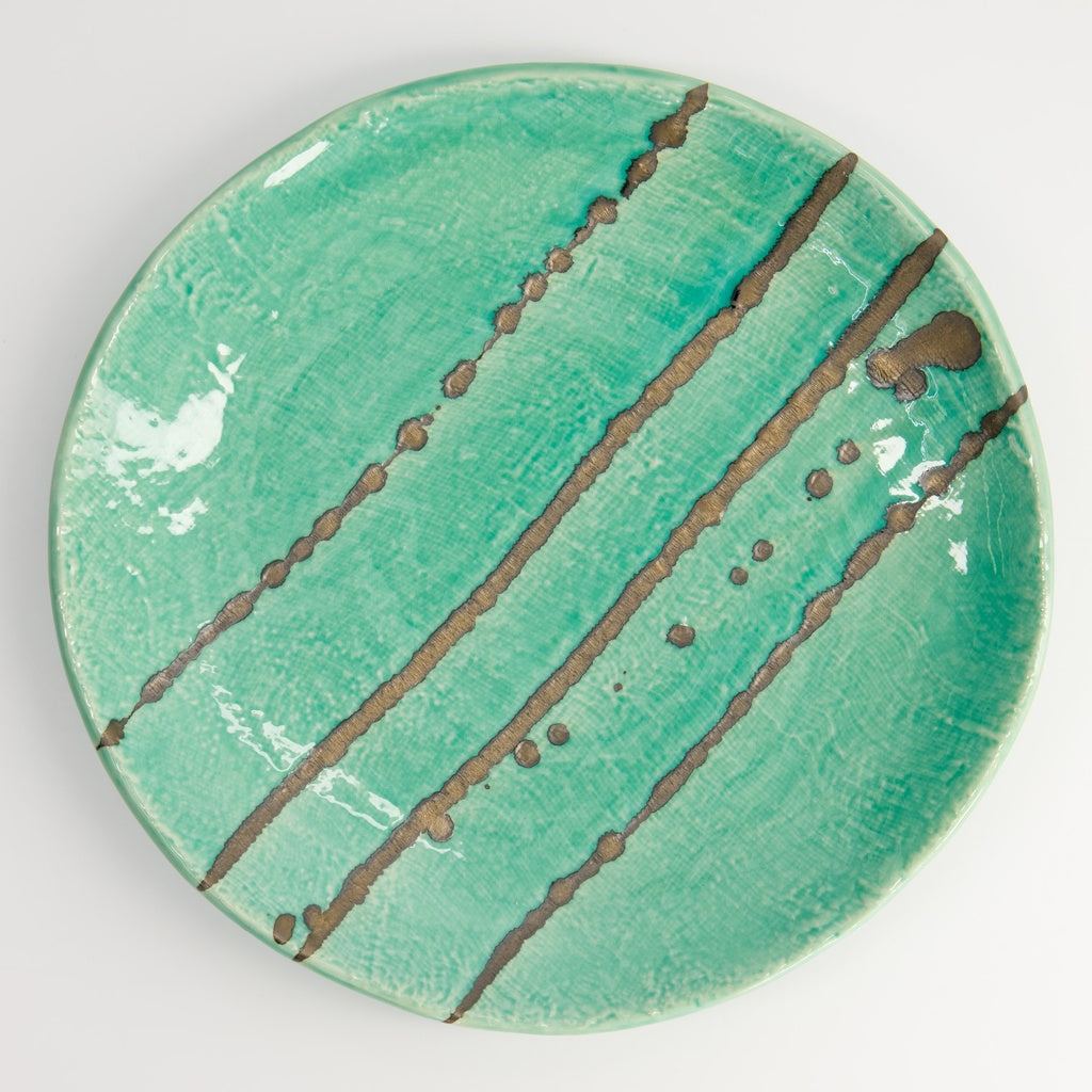 Yamasaku Ocean Round Plate 23x3cm