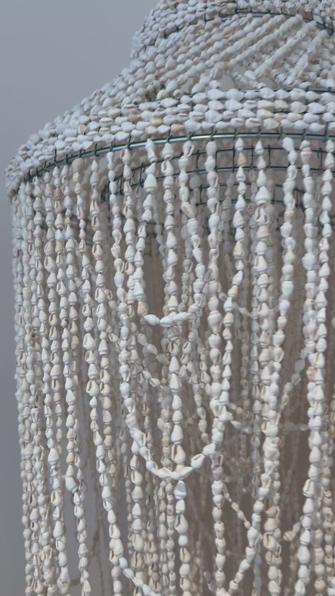 Kroonluchter schelpen dreads