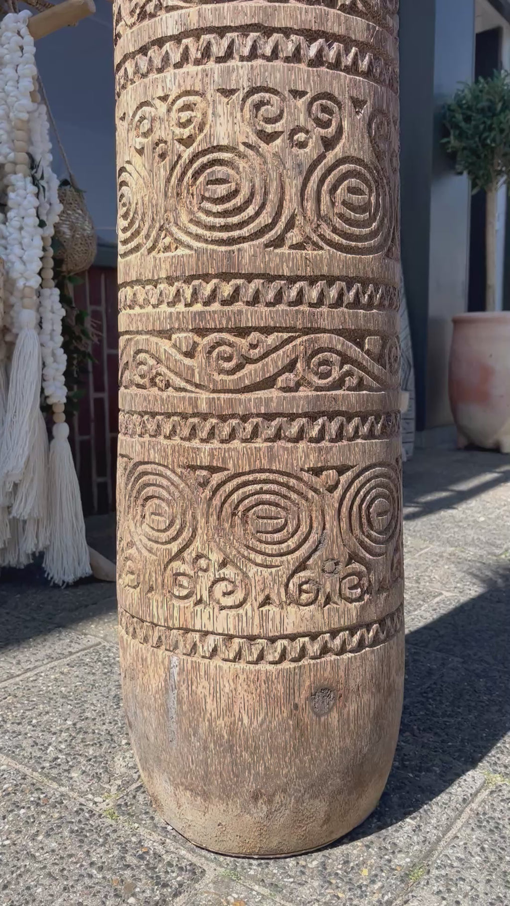 Palmvaas carved xxl